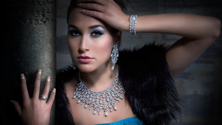 Jewellery with model photography