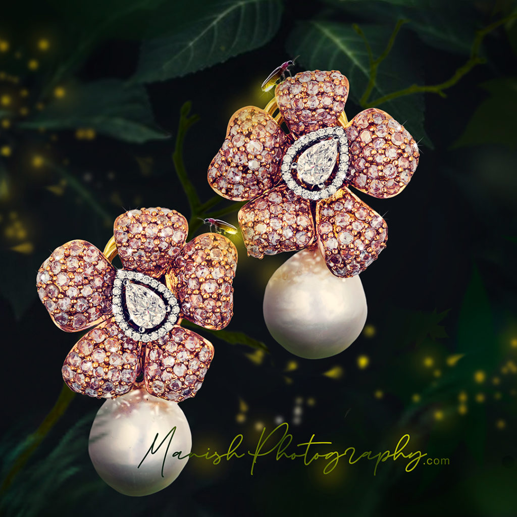 blooming flowers earring by khushi jewelrs