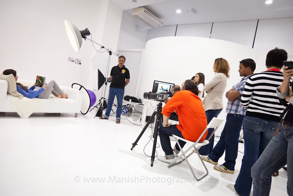 Professional Photographer Manish shooting for Acuvue